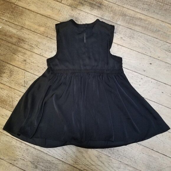 Max Studio Black Highneck Flowy Sleeveless Blouse - Picture 7 of 10